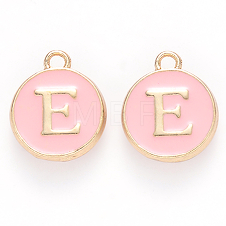 Golden Plated Alloy Enamel Charms X-ENAM-S118-07E-1