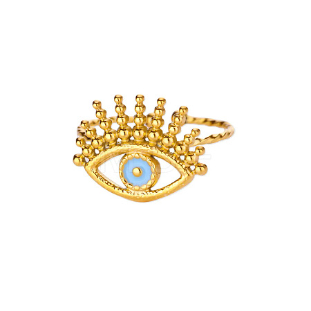 304 Stainless Steel Enamel Cuff Open Rings FS-WG47458-02-1