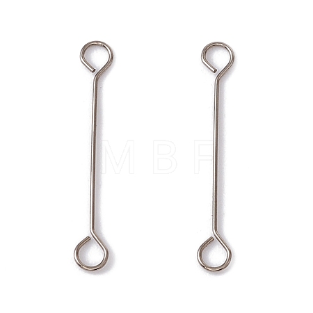 Non-Tarnish 304 Stainless Steel Connector Charms STAS-G291-03B-P-1