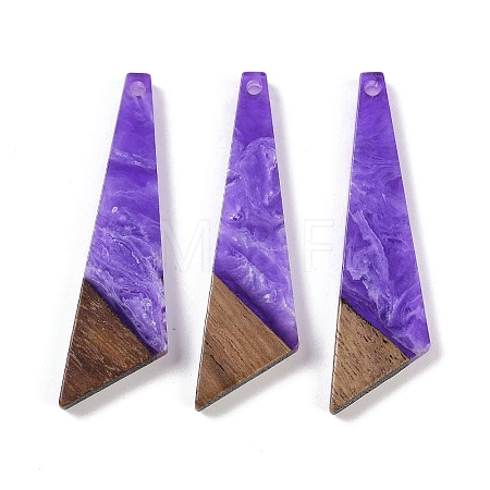 Resin & Wood Pendants WOOD-F015-15E-1
