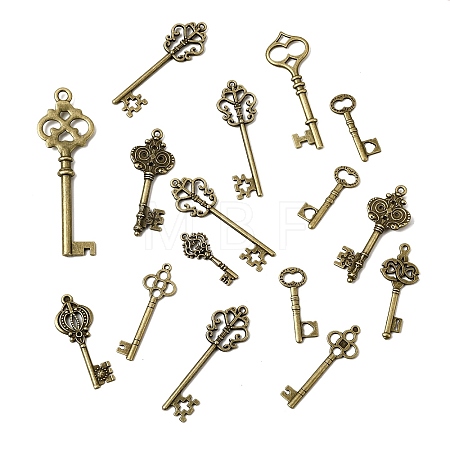 Tibetan Style Alloy Pendants FIND-D040-01AB-1