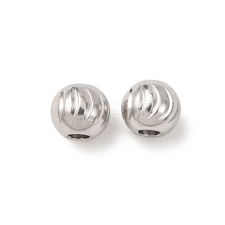 Textured 304 Stainless Steel Beads STAS-I358-11P-03-1