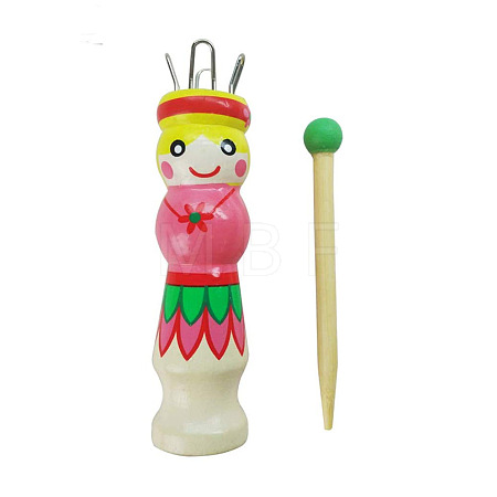 DIY Wooden Spool Knitting Loom SENE-PW0002-090-1