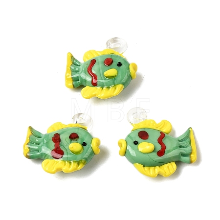 Handmade Lampwork Pendants LAMP-B035-01B-10-1