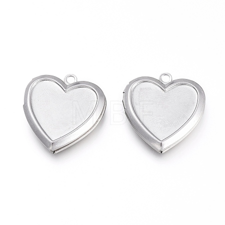 Non-Tarnish 304 Stainless Steel Locket Pendants LS-STAS-K192-09P-1