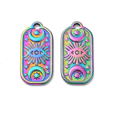 Ion Plating(IP) 304 Stainless Steel Pendants STAS-E182-10M-1