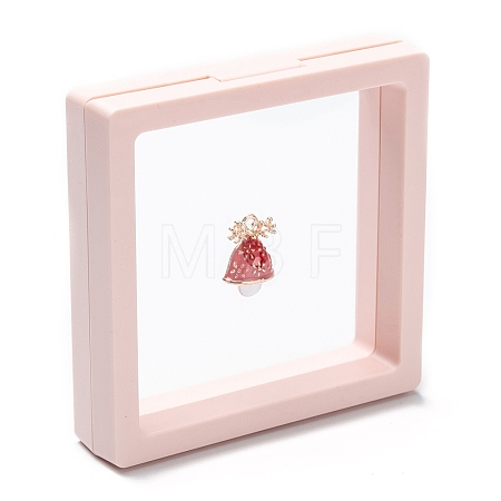 Square Transparent PE Thin Film Suspension Jewelry Display Box LS-X1-CON-D009-01A-04-1