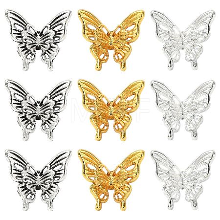 30Pcs 3 Colors Tibetan Style Alloy Beads FIND-CJ0004-69-1