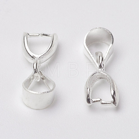 Grade AA Brass Ice Pick Pinch Bails for Pendant Making KK-M008-a-08S-NR-1