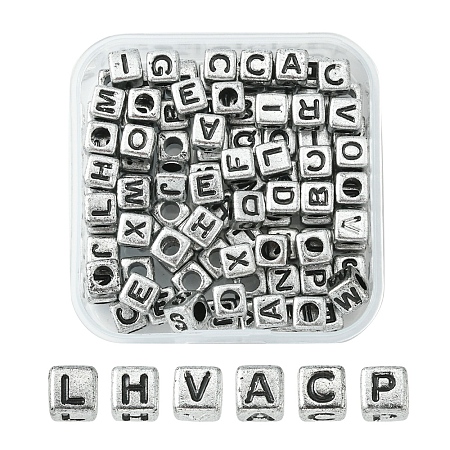 Plated Acrylic Beads MACR-YW0002-26-1