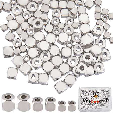 150Pcs 3 Style 304 Stainless Steel Beads STAS-BBC0004-26-1