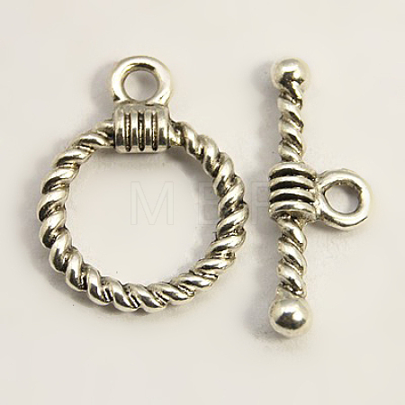 Tibetan Style Alloy Toggle Clasps LS-TIBE-EA9138Y-LF-1