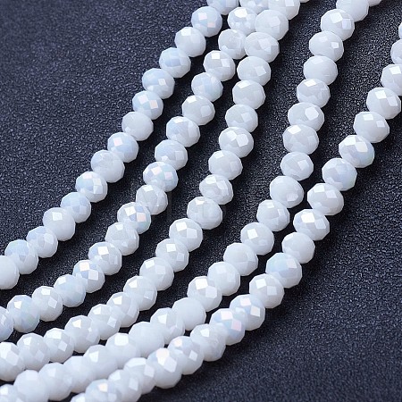 Electroplate Glass Beads Strands EGLA-A044-P3mm-B01-1