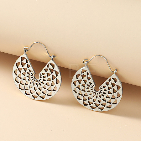 Alloy Hoop Earrings FS-WG0F541-07-1