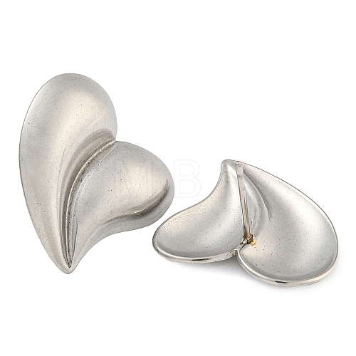 Non-Tarnish 304 Stainless Steel Ear Stud Earrings EJEW-P291-12P-1