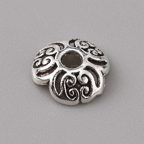 Tibetan Style Alloy Bead Caps FIND-WH0143-60C-1