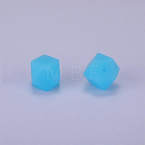 Hexagonal Silicone Beads SI-JX0020A-21-1