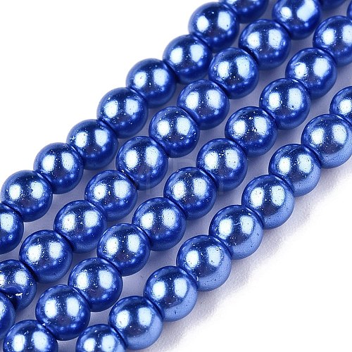 Baking Painted Glass Pearl Bead Strands X-HY-Q003-3mm-28-1