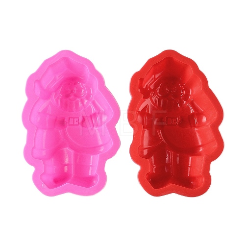 Santa Claus Cake DIY Food Grade Silicone Mold DIY-K075-06-1