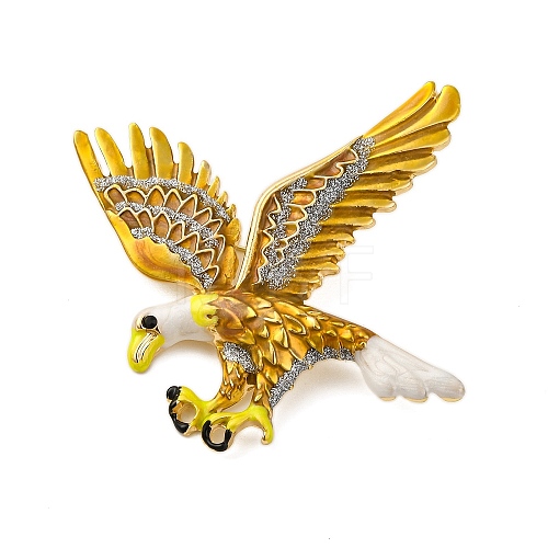 Retro Eagle Alloy Brooches JEWB-I034-32G-1