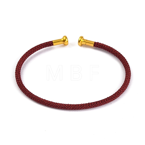 Braided Carbon Steel Wire Bracelet Making MAK-A017-B51-1