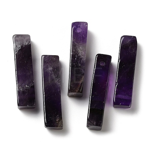 Natural Amethyst Pendants G-Z031-01E-1