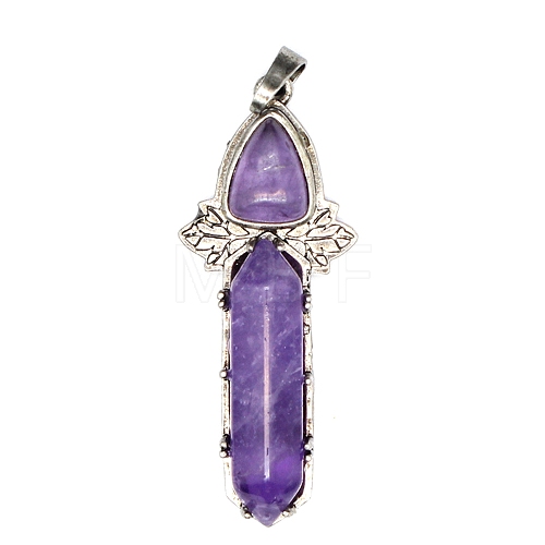 Natural Amethyst Pointed Big Pendants PW-WG9A7F3-01-1