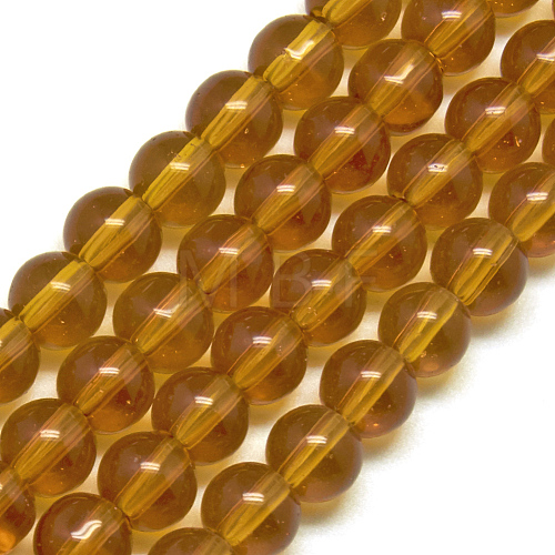 Glass Beads Strands GR8mm13Y-1