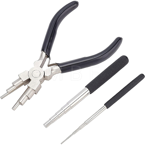 45# Carbon Steel 6-Step Multi-Size Wire Looping Forming Pliers TOOL-BC0001-11B-1