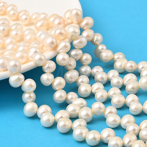 Natural Cultured Freshwater Pearl Beads Strands PEAR-I007-04E-02B-1