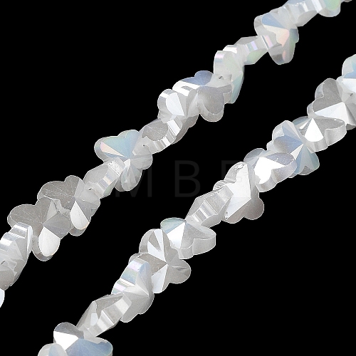 Electroplate Butterfly Glass Beads Strands EGLA-A036-08A-AB06-1