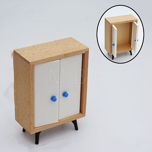 Wood Miniature Furniture Display Decorations MIMO-PW0003-061B-1