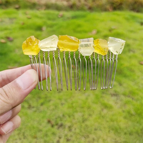 Gemstone Hair Combs PW-WGB2E73-02-1