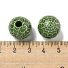 Printed Wood European Beads WOOD-G022-08A-09-3