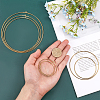 7 Sets 7 Style Ring Brass Car Hanging Pendant Decorations DIY-CA0005-52-3