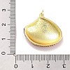 Real 18K Gold Plated Rack Plating Brass Enamel Pendants KK-M293-32G-01-3
