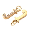 304 Stainless Steel with Crystal Rhinestone Charms RB-CBA5270-11G-J-2