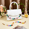 2Pcs 2 Styles Acrylic Oval & Barrel Bead Purse Chains HJEW-PH02438-4