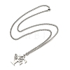 201 Stainless Steel Necklaces NJEW-Q336-01F-P-2