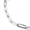 304 Stainless Steel Paperclip Chain Bracelets BJEW-O186-02P-3