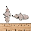 Natural Rose Quartz Pendants G-Q158-04E-3