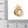 Brass Micro Pave Cubic Zirconia Pendants KK-U064-13G-3