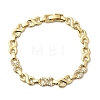 Brass Link Chain Bracelets for Women BJEW-H630-05G-4
