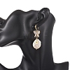 Natural Baroque Pearl Keshi Pearl Dangle Earrings EJEW-JE07241-2