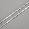 Popular Silver Color Plated Brass Snake Chain Necklaces For Men NJEW-BB12746-18-2