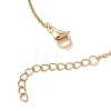 Shell Pearl White Round Graduated Beaded 304 Stainless Steel Cable Chain Bracelets for Women BJEW-JB12981-4
