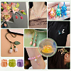 150Pcs 3 Colors Opaque Resin Imitation Shell Beads RESI-PH0002-78-5
