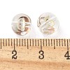 10Pcs Transparency Glass Beads GLAA-Q001-01A-4