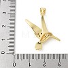 Brass Micro Pave Cubic Zirconia Pendants KK-P294-32G-03-3