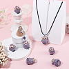 5Pcs Opaque Resin Pendants RESI-TADJ0001-26B-5